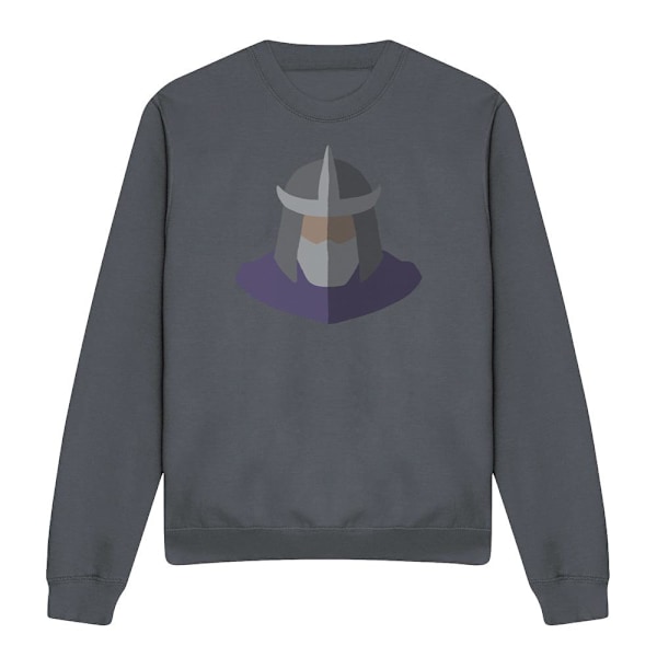 Teenage Mutant Ninja Turtles Unisex Vuxen Shredder Ansikte Sweatshirt Charcoal L