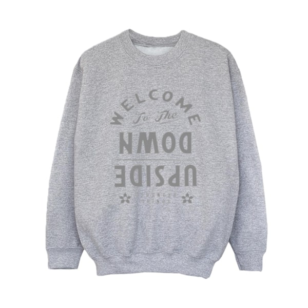 Netflix Boys Stranger Things Welcome To Upside Down Sweatshirt Sports Grey 12-13 Years