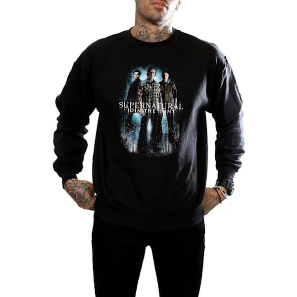 Supernatural Mens Group Castiel Sweatshirt L Svart Black L