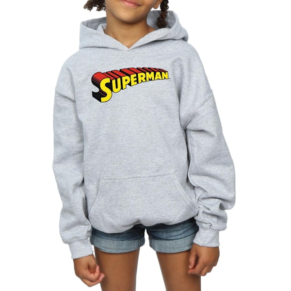 DC Comics Girls Superman Telescopic Loco Hoodie 12-13 år Spo Sports Grey 12-13 Years