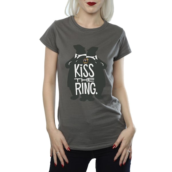 Disney Dam/Kvinnor Zootropolis Kiss The Ring Bomull T-shirt X Charcoal XXL