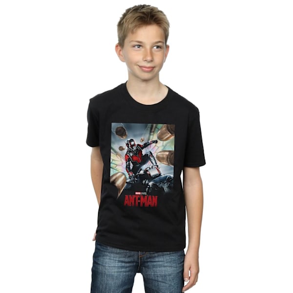 Marvel Studios Boys Ant-Man Poster T-Shirt 7-8 år Svart Black 7-8 Years