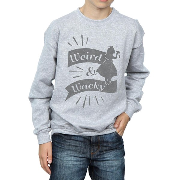 Disney Boys Alice In Wonderland Weird And Wacky Sweatshirt 7-8 Sports Grey 7-8 Years