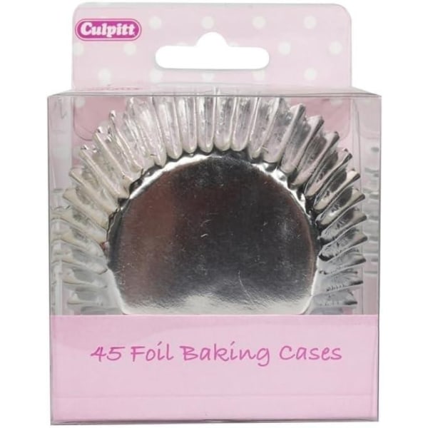 Culpitt Folie muffins och muffinsfodral (Pack med 45 ) One Size Sil Silver One Size
