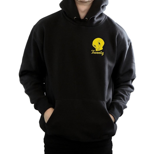 Looney Tunes Herr Tweety Pie Huvud Hoodie S Svart Black S