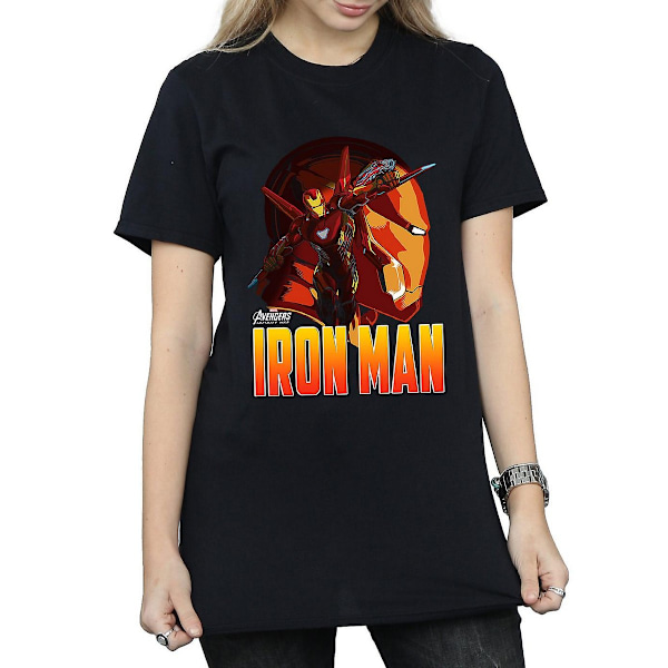 Avengers Infinity War Dam T-shirt i bomull för kvinnor/damer Black XL