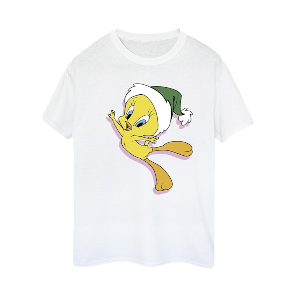 Looney Tunes Dam/Damer Tweety Julhatt Bomull Pojkvän White 5XL
