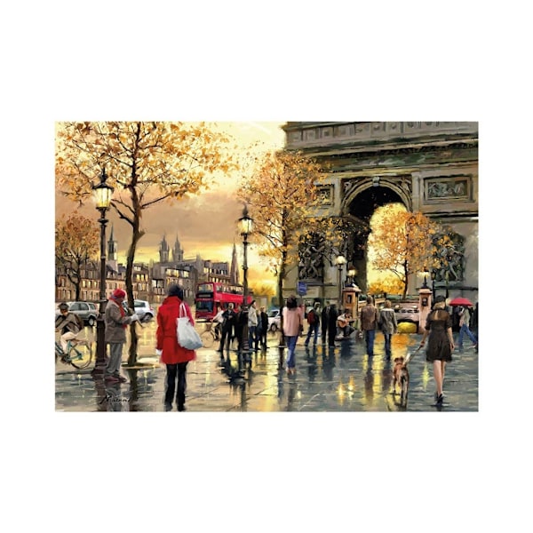 Richard Macneil Arc De Triomphe Pappersaffisch 50cm x 40cm Multic Multicoloured 50cm x 40cm