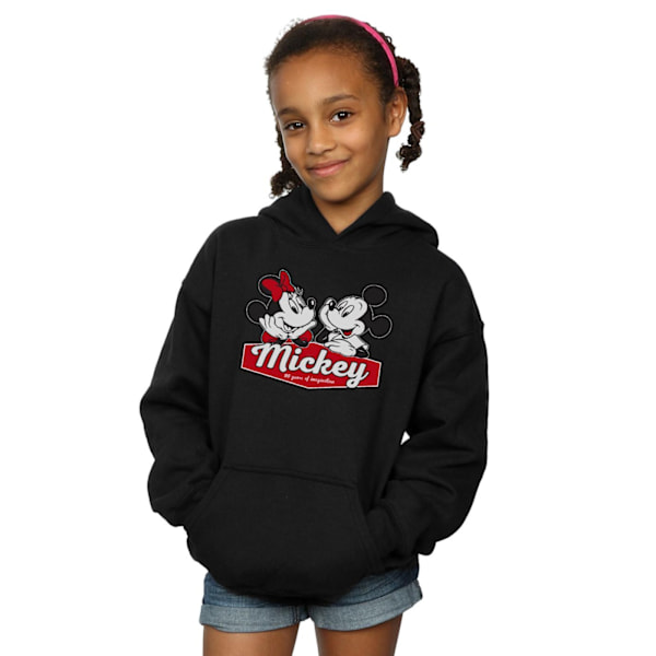 Disney Girls Mickie Och Minnie 90 År Hoodie 9-11 År Svart Black 9-11 Years