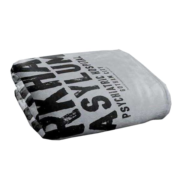 Batman Arkham Asylum-filt 91 cm x 147 cm grå Grey 91cm x 147cm