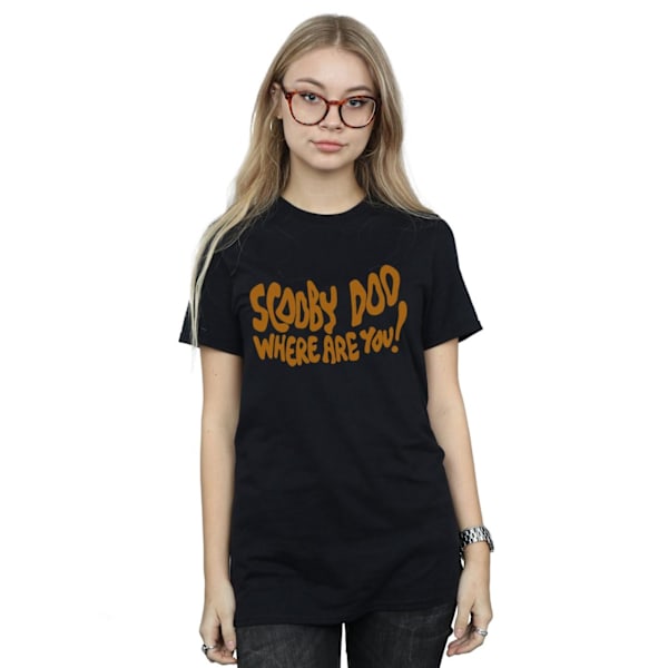 Scooby Doo Dam/Damer Var Är Du Spöklik Bomull Pojkvän Black 3XL