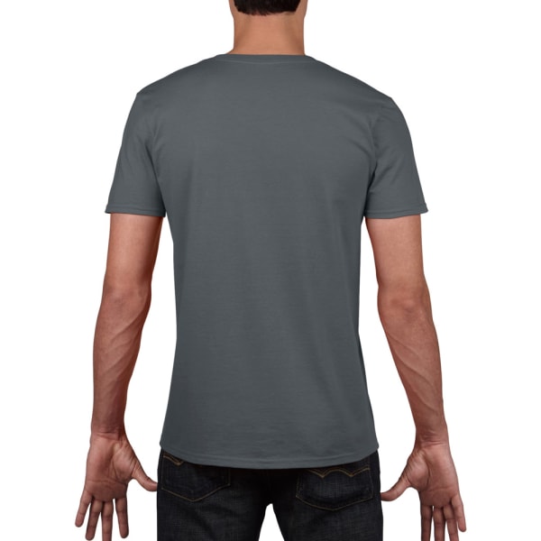 Gildan Mens mjuk stil V-halsad kortärmad T-shirt XL Charcoal Charcoal XL