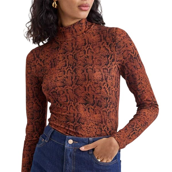 Nobody´s Child Dam Ormmönstrad Figurnära Topp 8 UK Brun Brown 8 UK