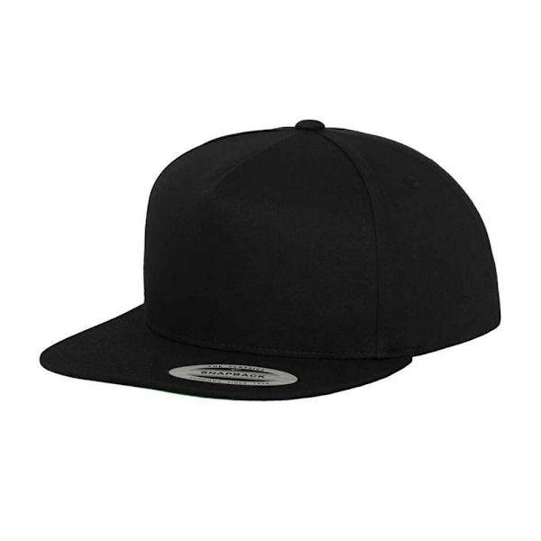 Flexfit Unisex Adult Yupoong 5 Panel Snapback Baseball Cap One Black One Size