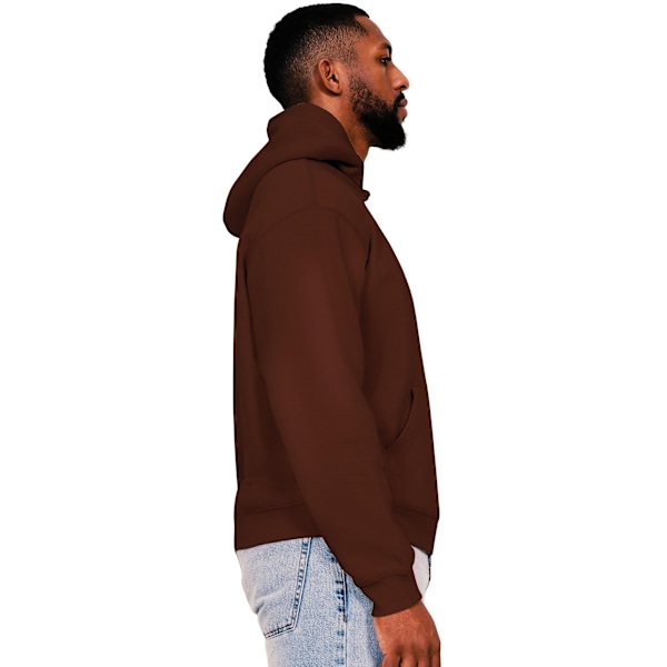 Casual Classics Herr Boxy Ringspun Bomull Oversized Hoodie S Ch Chocolate S