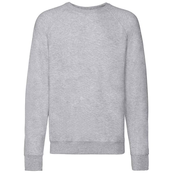 Fruit of the Loom Unisex Lätt Raglan Sweatshirt S Heather Grey S