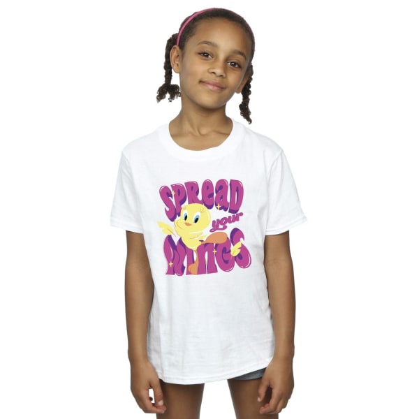 Looney Tunes Girls Tweeday Spread Your Wings Bomull T-shirt 9-11 White 9-11 Years