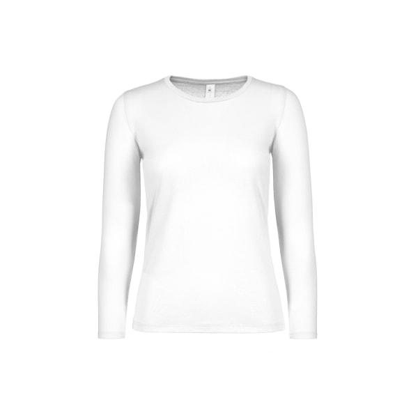 B&C Dam/Dam #E150 Långärmad T-shirt 2XL Vit White 2XL