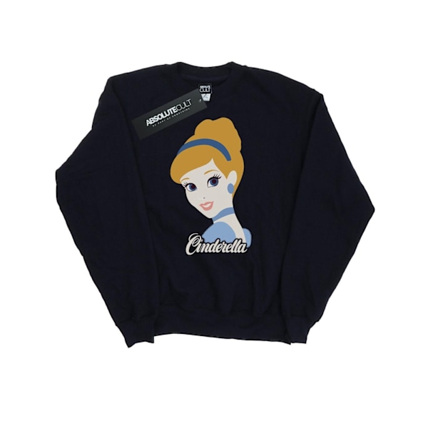 Disney Princess Dam sweatshirt med silhuett av Askungen för kvinnor Black M