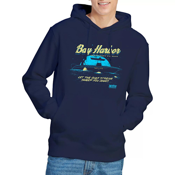 Dexter Herr Moonlight Fiskehoodie M Marinblå Navy M