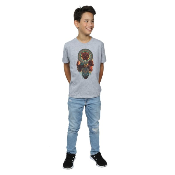 Marvel Boys Black Panther Totem T-shirt 9-11 Years Sports Grey Sports Grey 9-11 Years