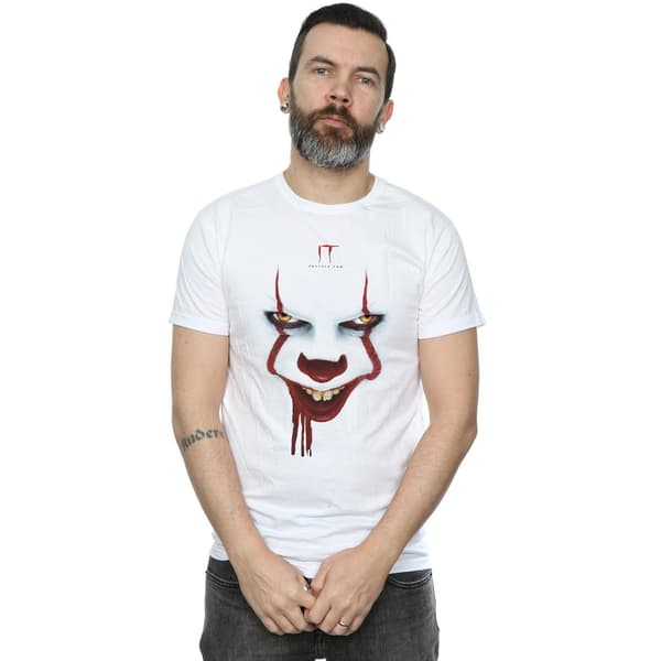 It Chapter 2 Herr Pennywise Poster Stare T-Shirt S Vit White S