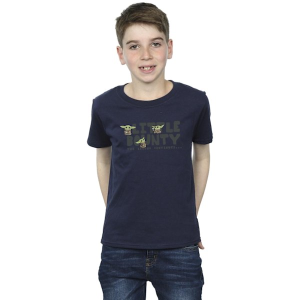 Star Wars The Mandalorian Boys Little Bounty Hunter T-Shirt 7-8 Navy Blue 7-8 Years