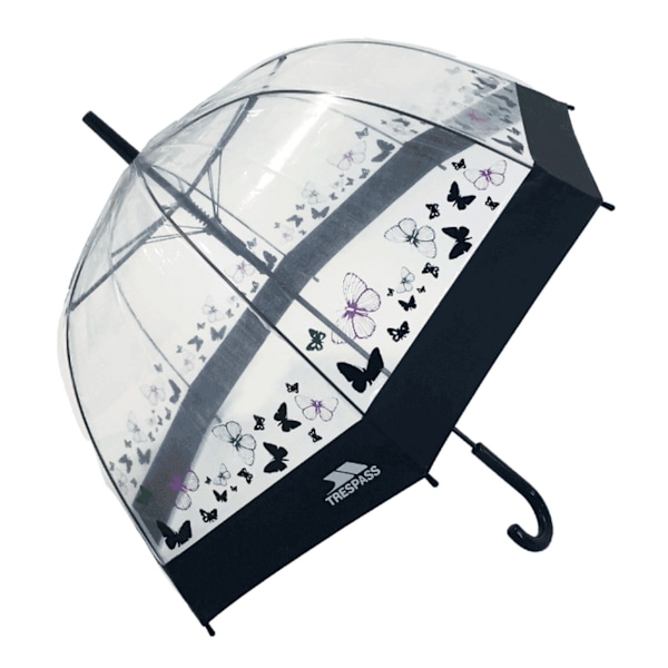 Trespass Papillon Genomskinlig Paraply En Storlek Fjärilsmönster Butterfly Print One Size