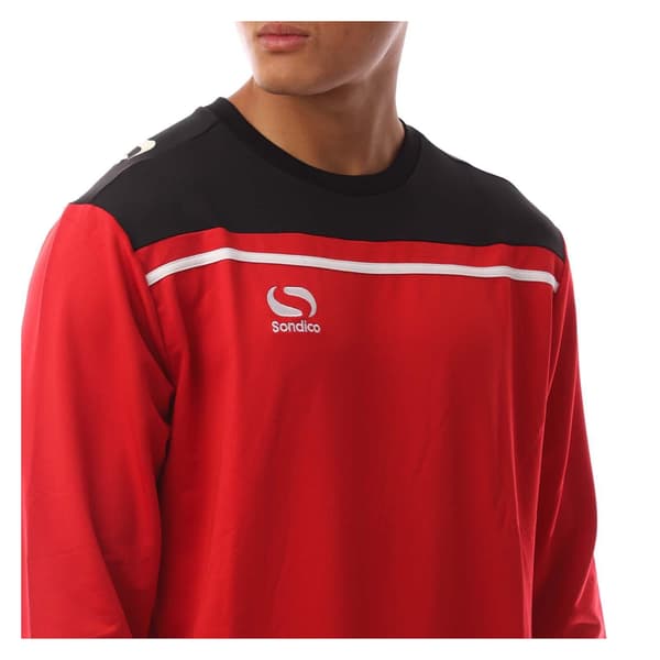 Sondico Herr Precision Randig Långärmad Tröja S Röd/Svart Red/Black S