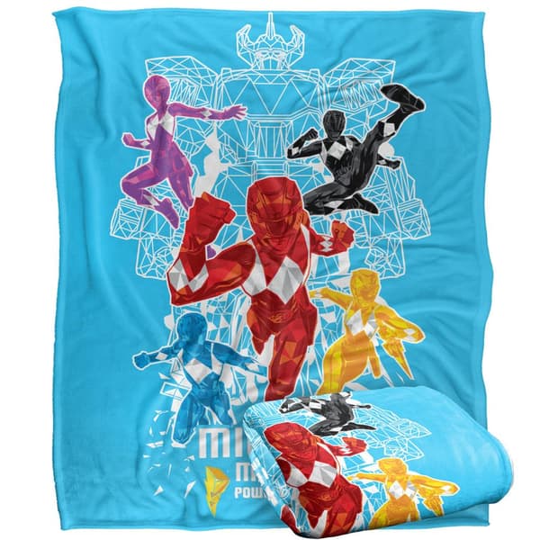 Power Rangers Polygonfilt En Storlek Flerfärgad Multicoloured One Size