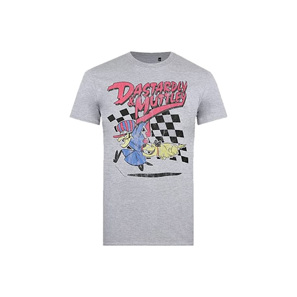 Wacky Races Herr Dastardly & Muttley Heather T-Shirt XXL Grå Grey XXL