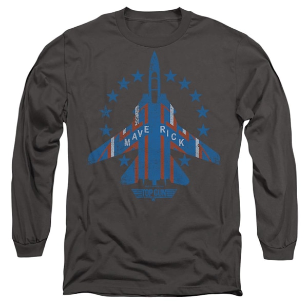 Top Gun Unisex Vuxen Maverick T-Shirt XL Kolgrå Charcoal XL