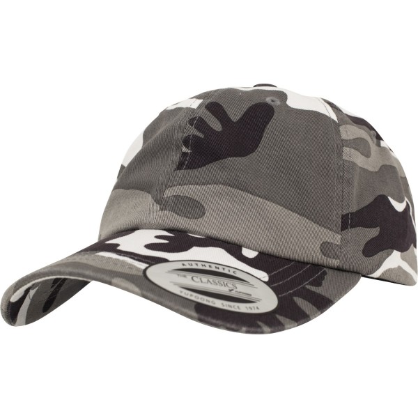 Flexfit By Yupoong Low Profile Camo Washed Dad Cap One Size Sil Silver Camo One Size