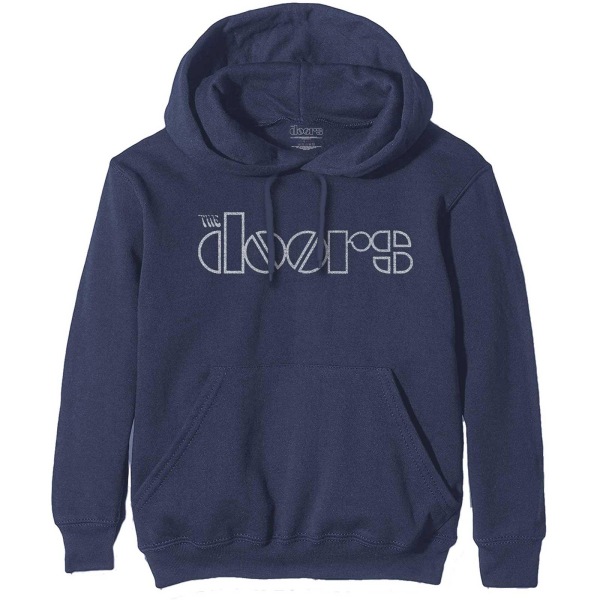 The Doors Unisex Adult Logo Pullover Hoodie M Marinblå Navy Blue M