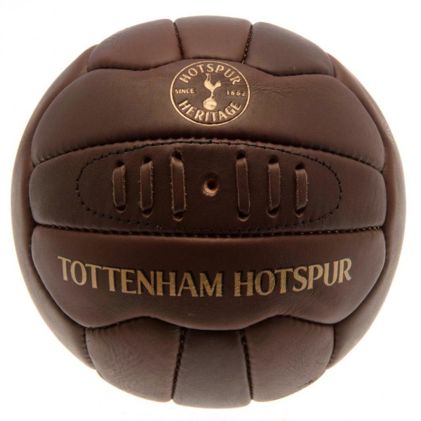 Tottenham Hotspur FC Officiell Retro Heritage Läderboll Storlek Brown Size 5