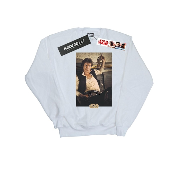 Star Wars Herr Han Solo Mos Eisley Sweatshirt L Vit White L