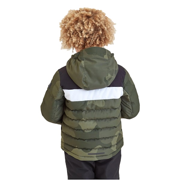 TOG24 Barn/Kids Swift Pixel Camo Vadderad Skidjacka 12-13 År Khaki Green/Black 12-13 Years