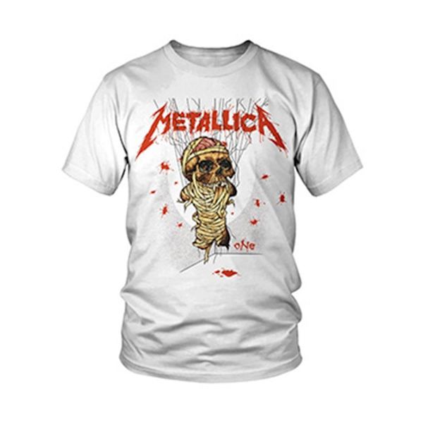 Metallica Unisex Adult One Landmine T-shirt XL Vit White XL