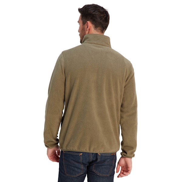 TOG24 Herr Farlow Fleecetröja med Knappar Fram L Khaki Grön Khaki Green L