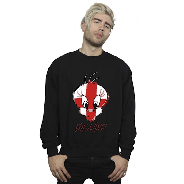 Looney Tunes Tweety England Face Sweatshirt L Svart Black L