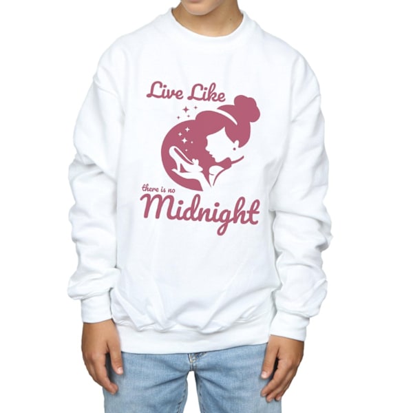 Disney Princess Boys Cinderella No Midnight Sweatshirt 5-6 år White 5-6 Years