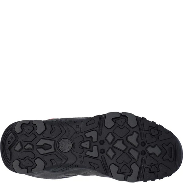 Hi-Tec Quadra II Suede Walking Shoes för män 8 UK Charcoal/Zingy R Charcoal/Zingy Red 8 UK