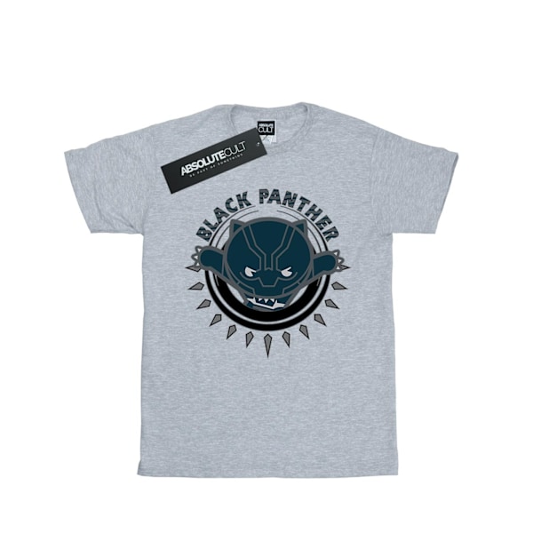 Marvel Boys Kawaii Black Panther Pounce T-shirt 7-8 år Sport Sports Grey 7-8 Years