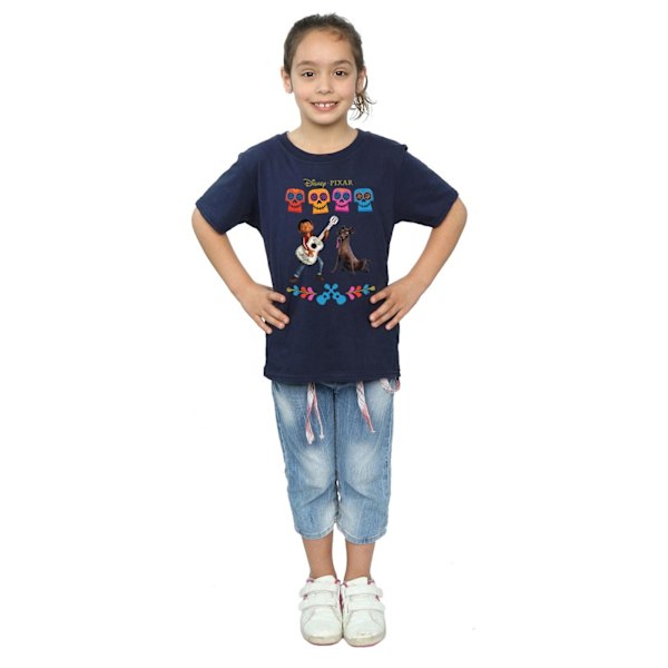 Coco Girls Miguel Logo Bomull T-shirt 5-6 år Marinblå Navy Blue 5-6 Years