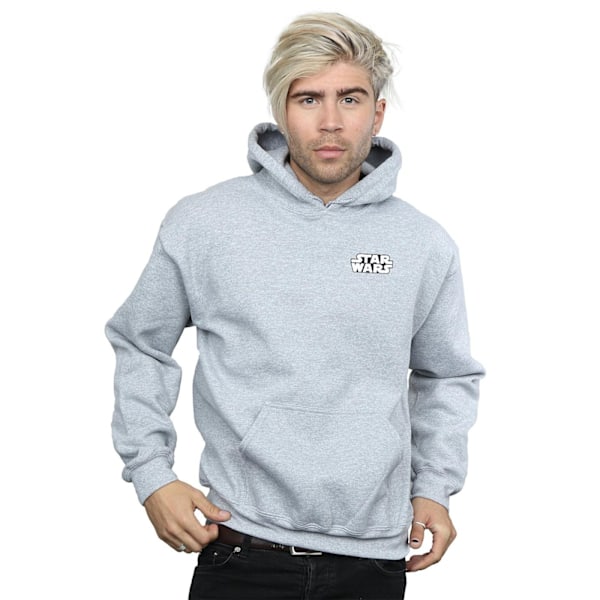 Star Wars Herr Logo Badge Hoodie XL Sports Grey Sports Grey XL