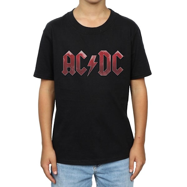 AC/DC Pojkar Ice Logo Bomulls T-shirt 7-8 År Svart Black 7-8 Years
