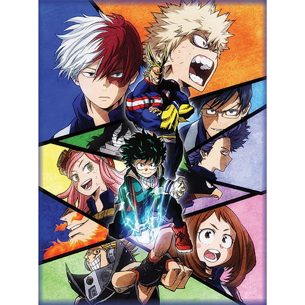 My Hero Academia Mosiac Characters Canvas Print 40cm x 30cm Mul Multicoloured 40cm x 30cm