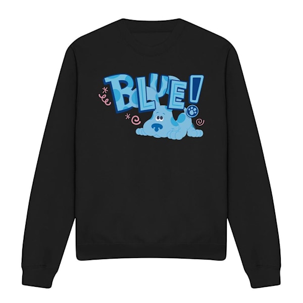 Blue´s Clues & You! Unisex Vuxen Valp! Sweatshirt L Svart Black L