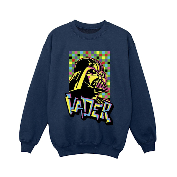 Star Wars Boys Vader Graffiti Pop Art Sweatshirt 3-4 år Marinblå Navy Blue 3-4 Years