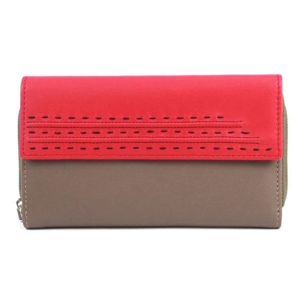 Eastern Counties Läder Dam/Dam Ferne Color Block Leather Taupe/Watermelon One Size